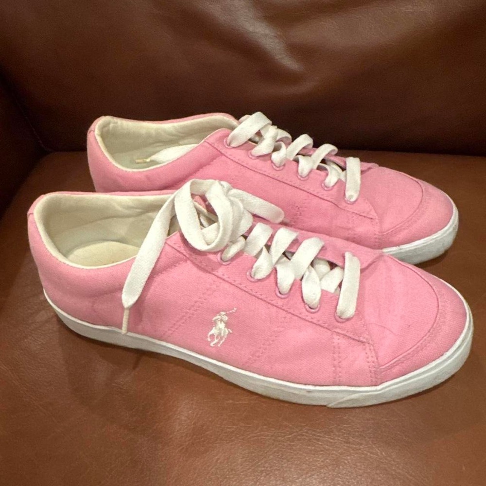 Pink Polo Ralph Lauren sneakers